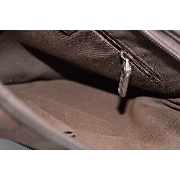 Gucci Monogram Jolicouer Charm Messenger Crossbody Purse Authentic Dark Brown - Picture 8 of 11